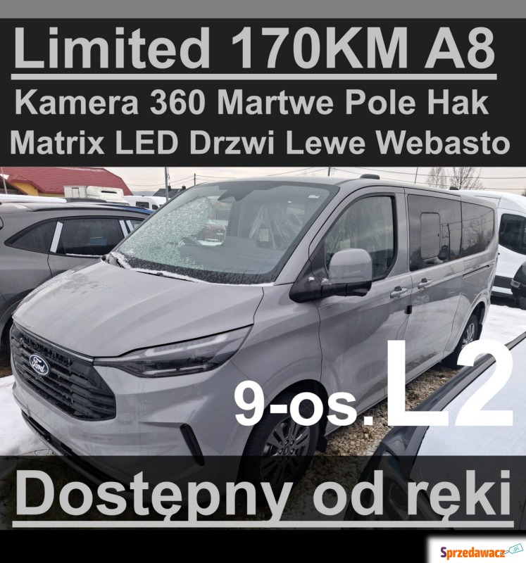 Ford Transit Custom  Minivan/Van 2026,  2.0 diesel, automat - Na sprzedaż za 211 191 zł - Szczecinek