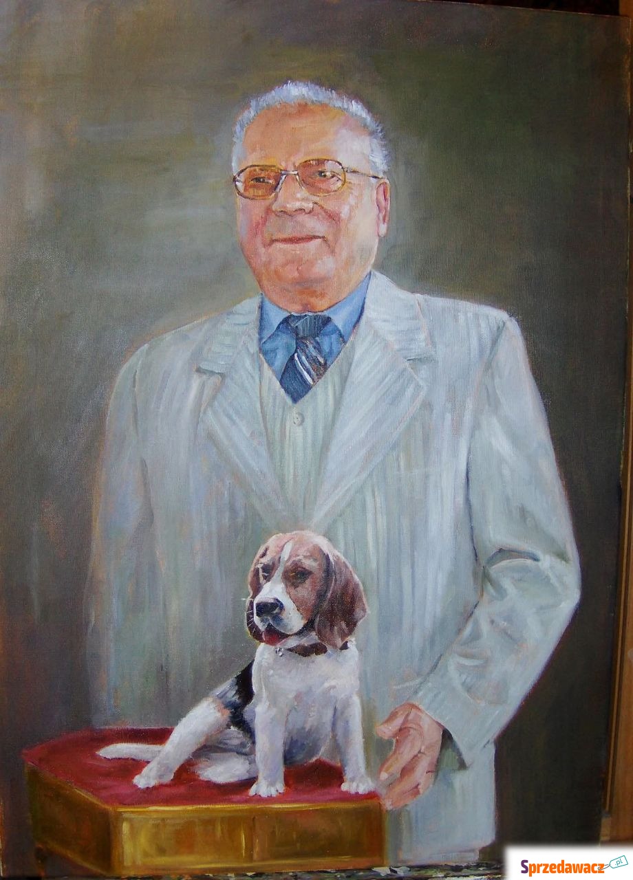 Portret olejny obraz na podstawie...