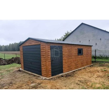Garaż blaszany 4x6m brama uchylna drzwi okno... - Garaże i wiaty - Białogard - zdjęcie 2
