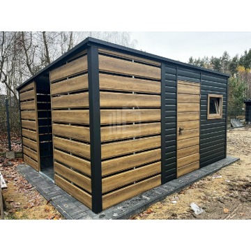 Schowek domek ogrodowy PREMIUM 2,3x3m wiata 1,5m... - Altany, domki, namioty - Kalisz - zdjęcie 2