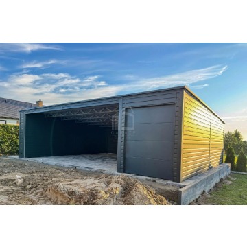 Wiata samochodowa 6x6m -Garaż blaszany 2,5x6m... - Garaże i wiaty - Hajnówka - zdjęcie 2