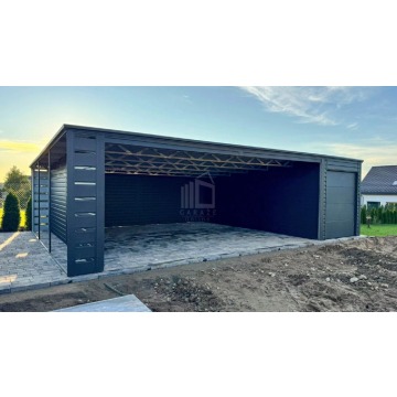 Wiata samochodowa 6x6m -Garaż blaszany 2,5x6m... - Garaże i wiaty - Hajnówka - zdjęcie 4