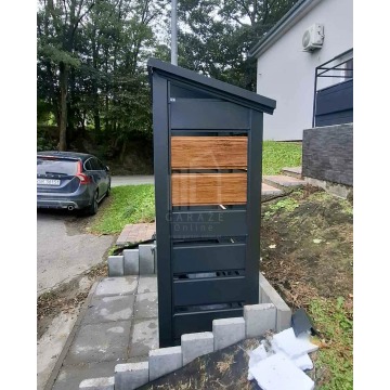 Wiata śmietnikowa 1,5x0,5m antracyt jasny orzech... - Pozostała architektura... - Stargard - zdjęcie 4