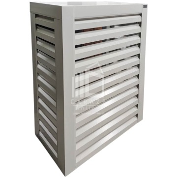 Osłona klimatyzatora - pompy ciepła 100x40x150 cm biały ID1145