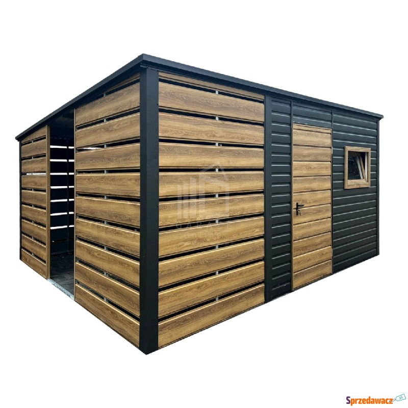 Schowek domek ogrodowy PREMIUM 2,3x3m wiata 1,5m... - Altany, domki, namioty - Kalisz