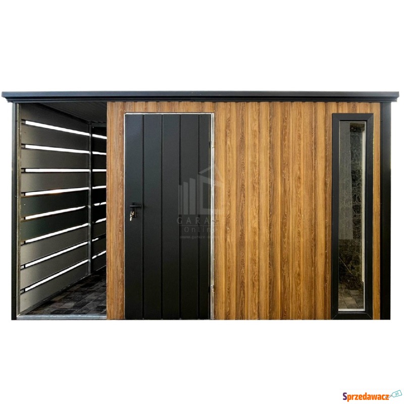Schowek Domek ogrodowy PREMIUM 3x2,5m wiata 0,5m... - Altany, domki, namioty - Zamość