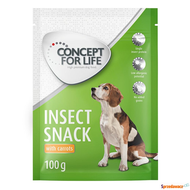 Concept for Life Insect Snack, marchew - 100 g - Przysmaki dla psów - Legionowo