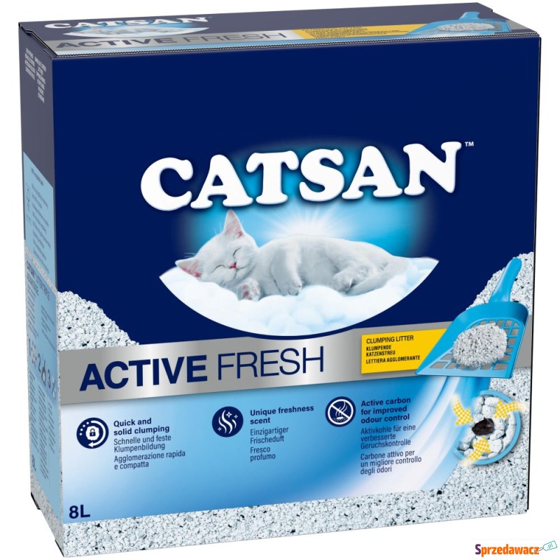 Catsan Active Fresh żwirek zbrylający się - 8... - Żwirki do kuwety - Inowrocław