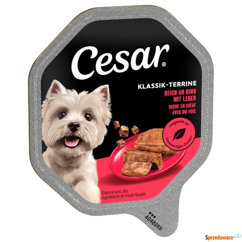 Cesar w tackach, 14 x 150 g - Classic, soczysta... - Karmy dla psów - Śrem