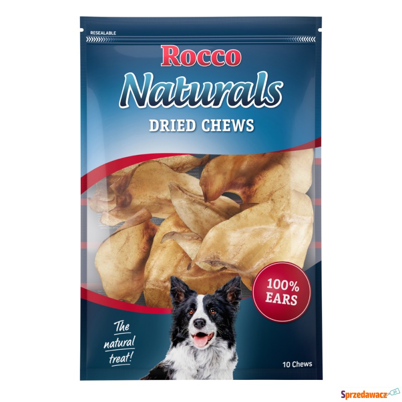 Rocco uszy wołowe, naturalne - 30 sztuk - Przysmaki dla psów - Koszalin