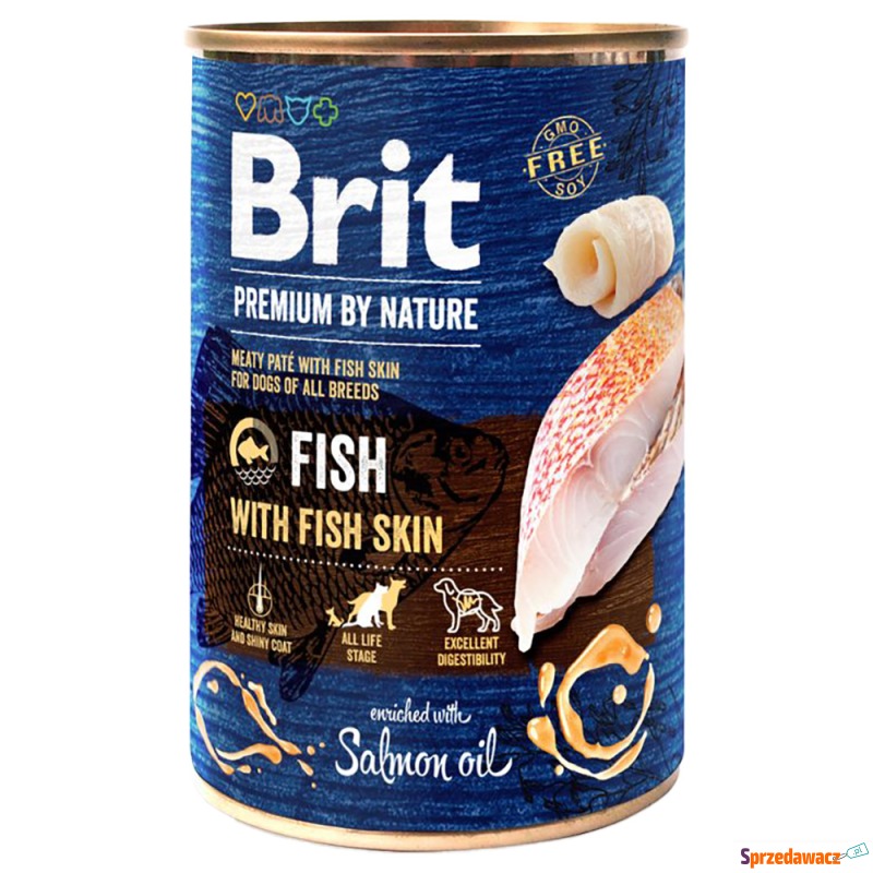 Brit Premium by Nature, 6 x 400 g - Ryba ze s... - Karmy dla psów - Elbląg