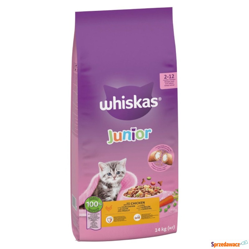 Whiskas Junior z kurczakiem - 14 kg - Karmy dla kotów - Tarnów