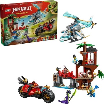Klocki konstrukcyjne LEGO Ninjago 71857 Bitwa ninja: domek na drzewie z pojazdami
