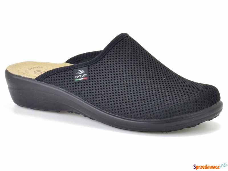 Czarne pantofle damskie FLY FLOT T4368FE - Klapki damskie - Radom