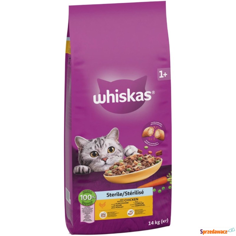 Whiskas 1+ Sterile z kurczakiem - 2 x 14 kg - Karmy dla kotów - Bytom