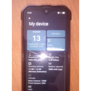 Unihertz 8849 Tank Mini 1  12/256GB - Smartfony - Łask - zdjęcie 2