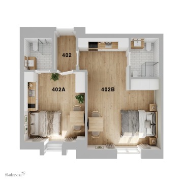 Mieszkanie dwupokojowe Kraków,   49 m2, 4 piętro - Sprzedam - zdjęcie 16