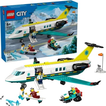Klocki konstrukcyjne LEGO City 60465 Samolot Pogotowia Ratunkowego
