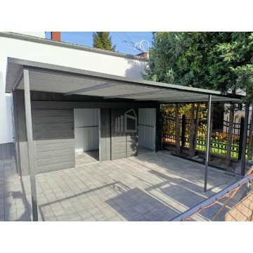Schowek - domek ogrodowy 1,7x5 + wiata 3,3m -... - Altany, domki, namioty - Tychy - zdjęcie 4