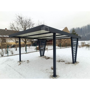 Carport V PREMIUM 4x5m Wypełnienie panelami -... - Garaże i wiaty - Białystok - zdjęcie 2