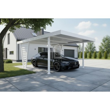 Carport V PREMIUM 4x5m - Wypełnienie panelami... - Garaże i wiaty - Leszno - zdjęcie 2