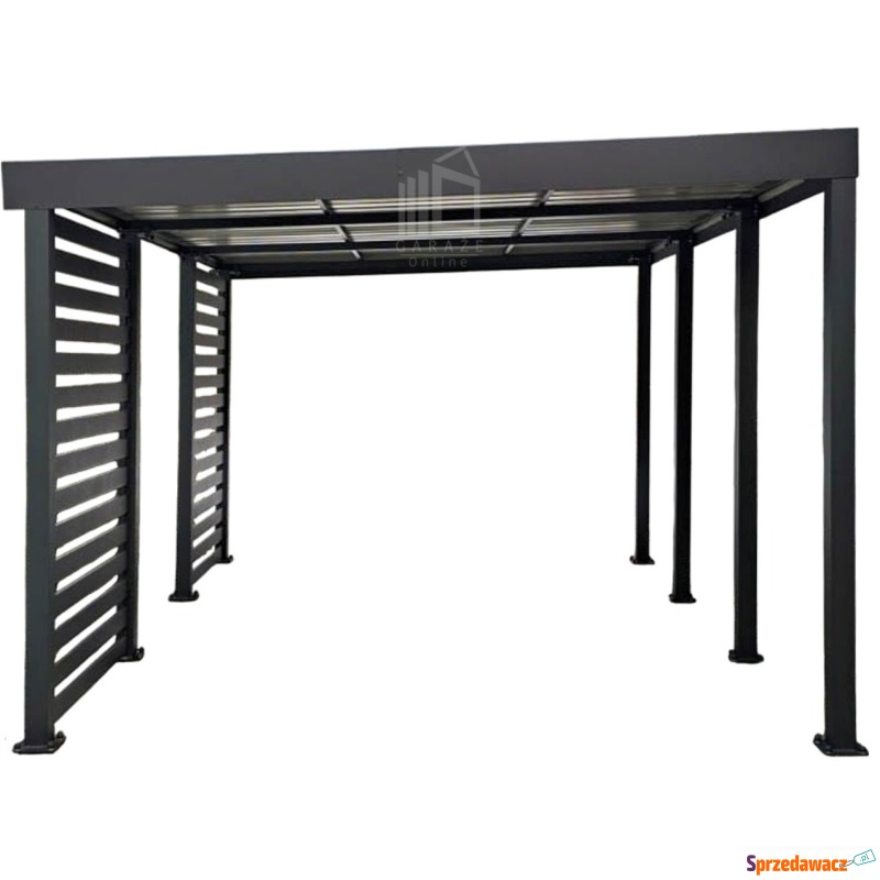Carport PREMIUM - Wiata samochodowa 4x5 - antracyt... - Garaże i wiaty - Brzesko