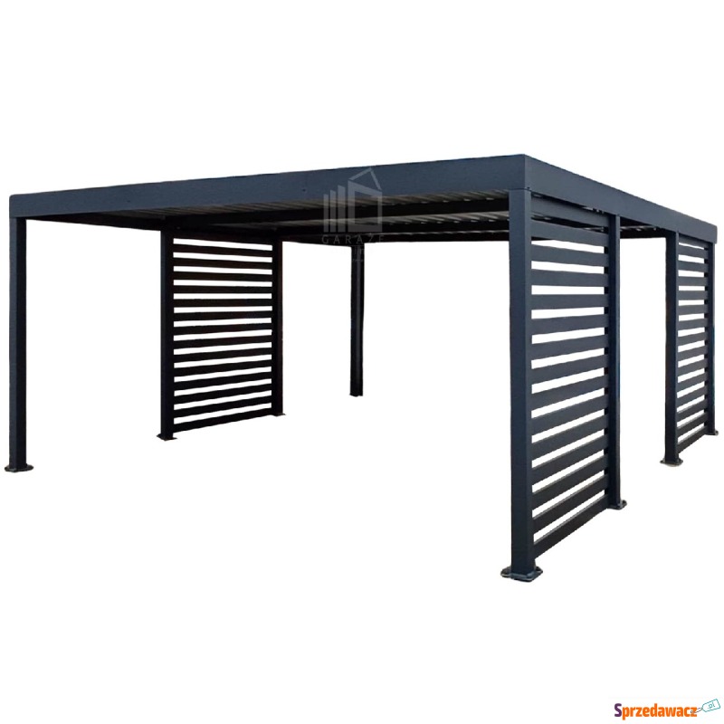 Carport PREMIUM - Wiata samochodowa 5x5 - antracyt... - Garaże i wiaty - Chełm