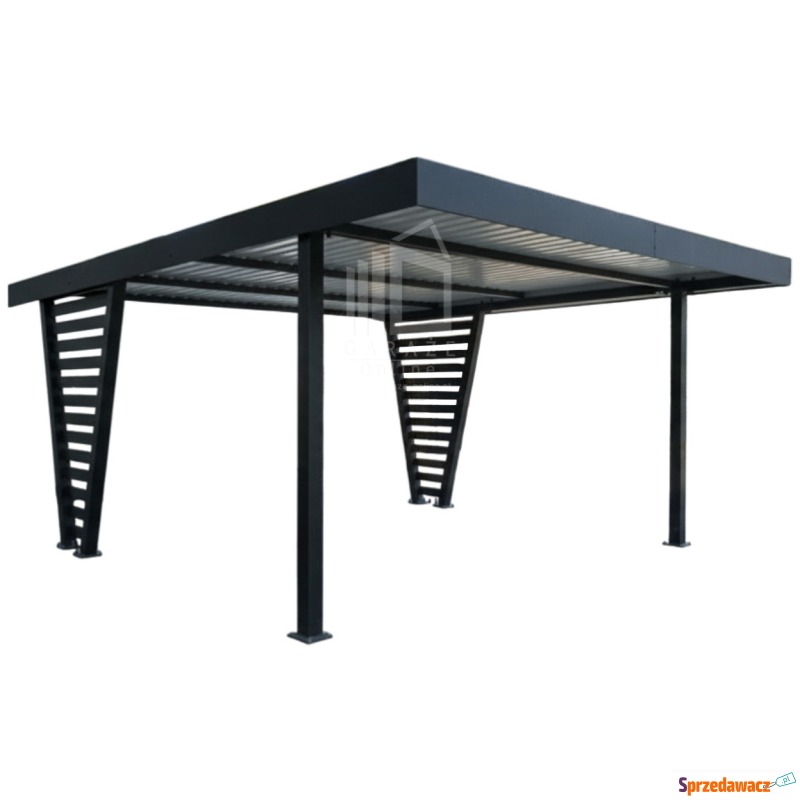 Carport V PREMIUM 4,8x5m Wypełnienie panelami... - Garaże i wiaty - Kielce