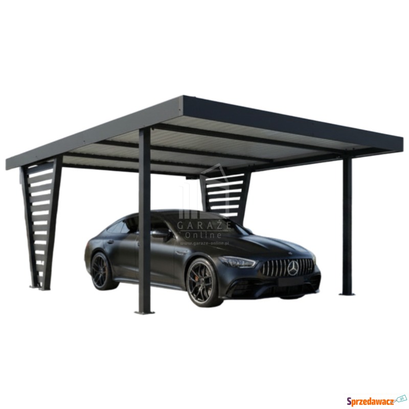 Carport V PREMIUM 5x4,5m Wypełnienie panelami... - Garaże i wiaty - Żnin