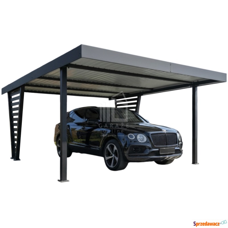Carport V PREMIUM 5x5,5m Wypełnienie panelami... - Garaże i wiaty - Malbork