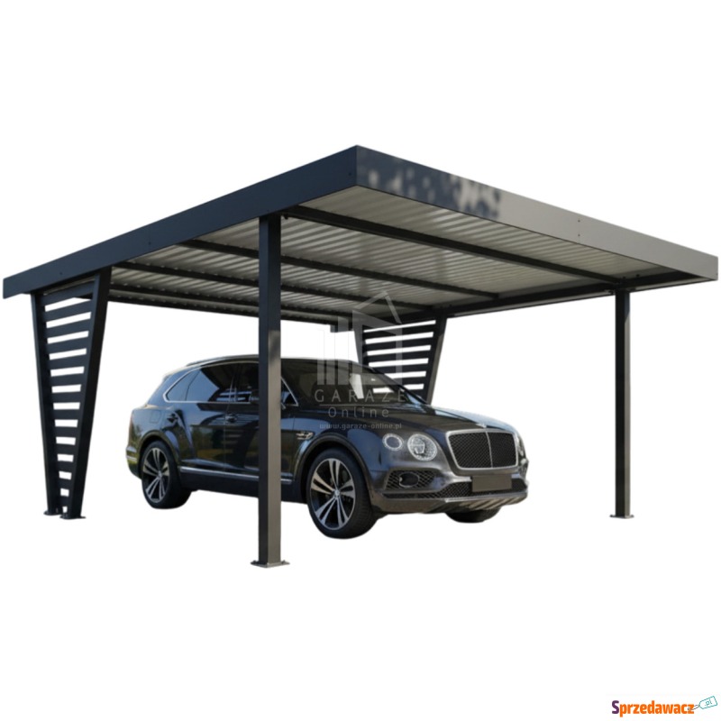 Carport V PREMIUM 5x5m - Wypełnienie panelami... - Garaże i wiaty - Słupsk