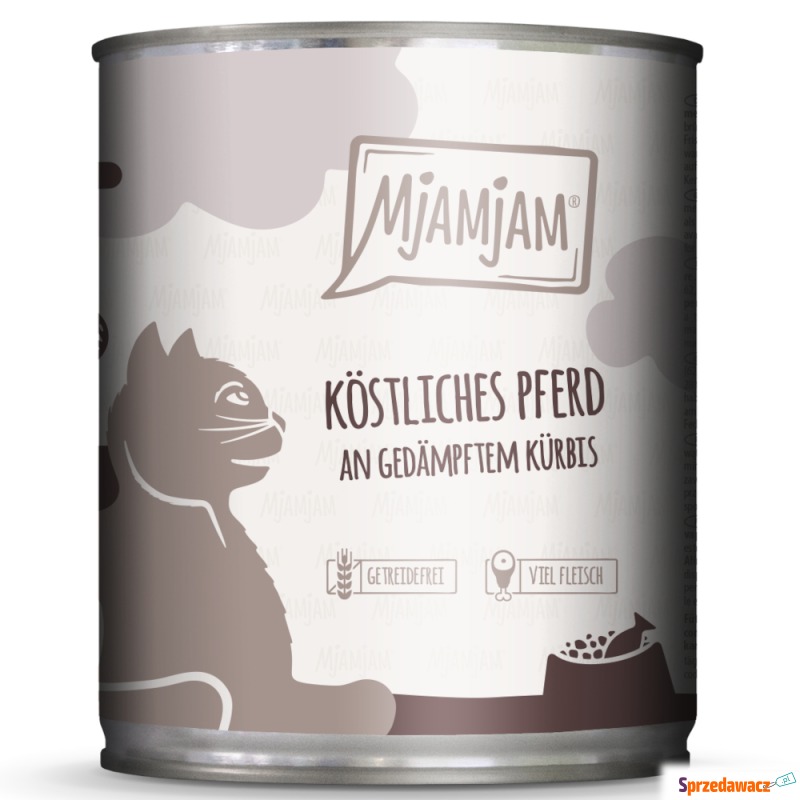 MjAMjAM, 6 x 800 g  - Smaczna konina z gotowaną... - Karmy dla kotów - Koło