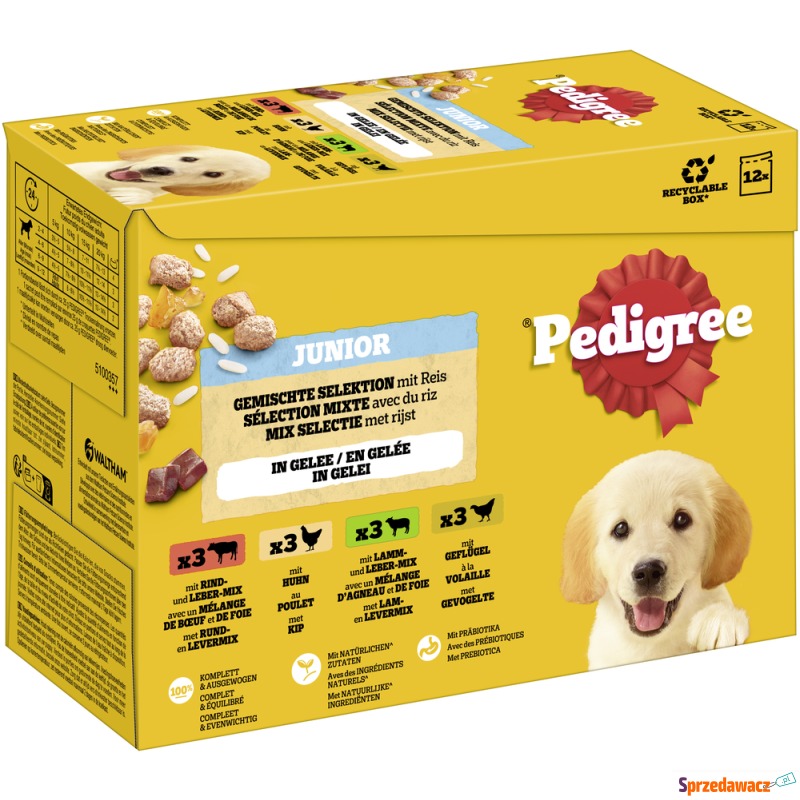 Pedigree Junior Saszetki w galarecie - Wybór... - Karmy dla psów - Jelenia Góra