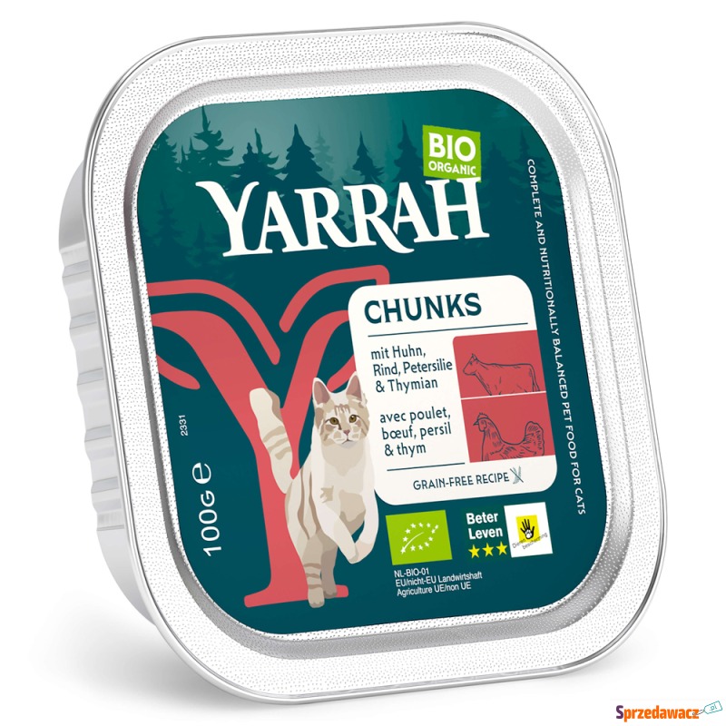 Yarrah Bio Chunks, 16 x 100 g - Biokurczak i... - Karmy dla kotów - Mysłowice