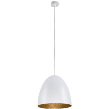 LAMPA WISZĄCA EGG M BIAŁO-ZŁOTY 9021 Nowodvorski