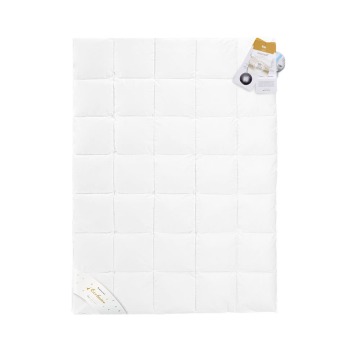 Kołdra Materacowa Prestige AMZ 220x240 ciepła, biały puch gęsi 100%, satyna bawełniana