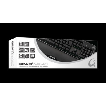 QPAD MK-40 klawiatura Gaming USB QWERTZ Niemiecki Czarny