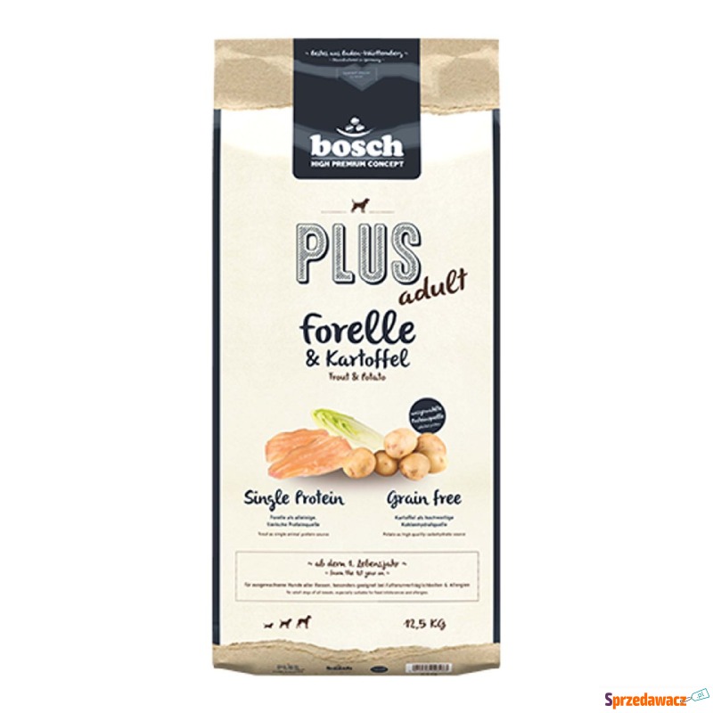 bosch HPC Plus Pstrąg & ziemniaki - 12,5 kg - Karmy dla psów - Świętochłowice