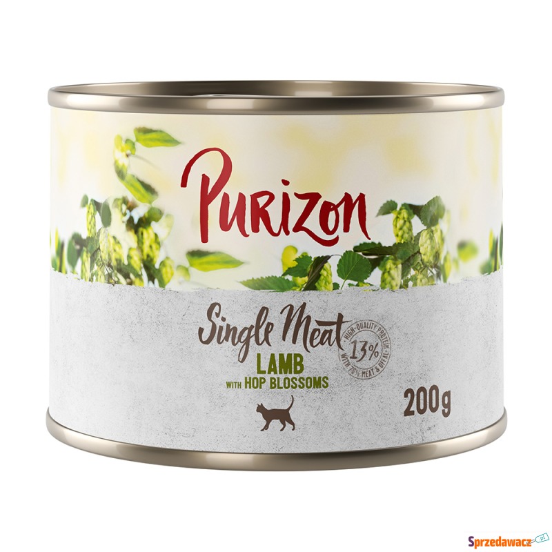 Purizon Single Meat, 12 x 200 g - Jagnięcina z... - Karmy dla kotów - Bytom