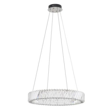 Elegancki żyrandol LUXORA LED 11705 Nowodvorski kryształowe koło niklowane wykończenie 3000K, 2700lm