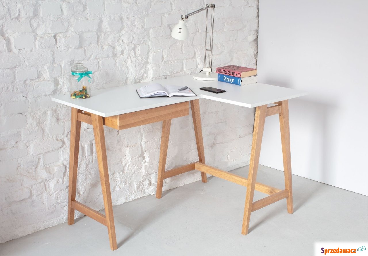 Jesionowe Biurko Narożne LUKA -...
