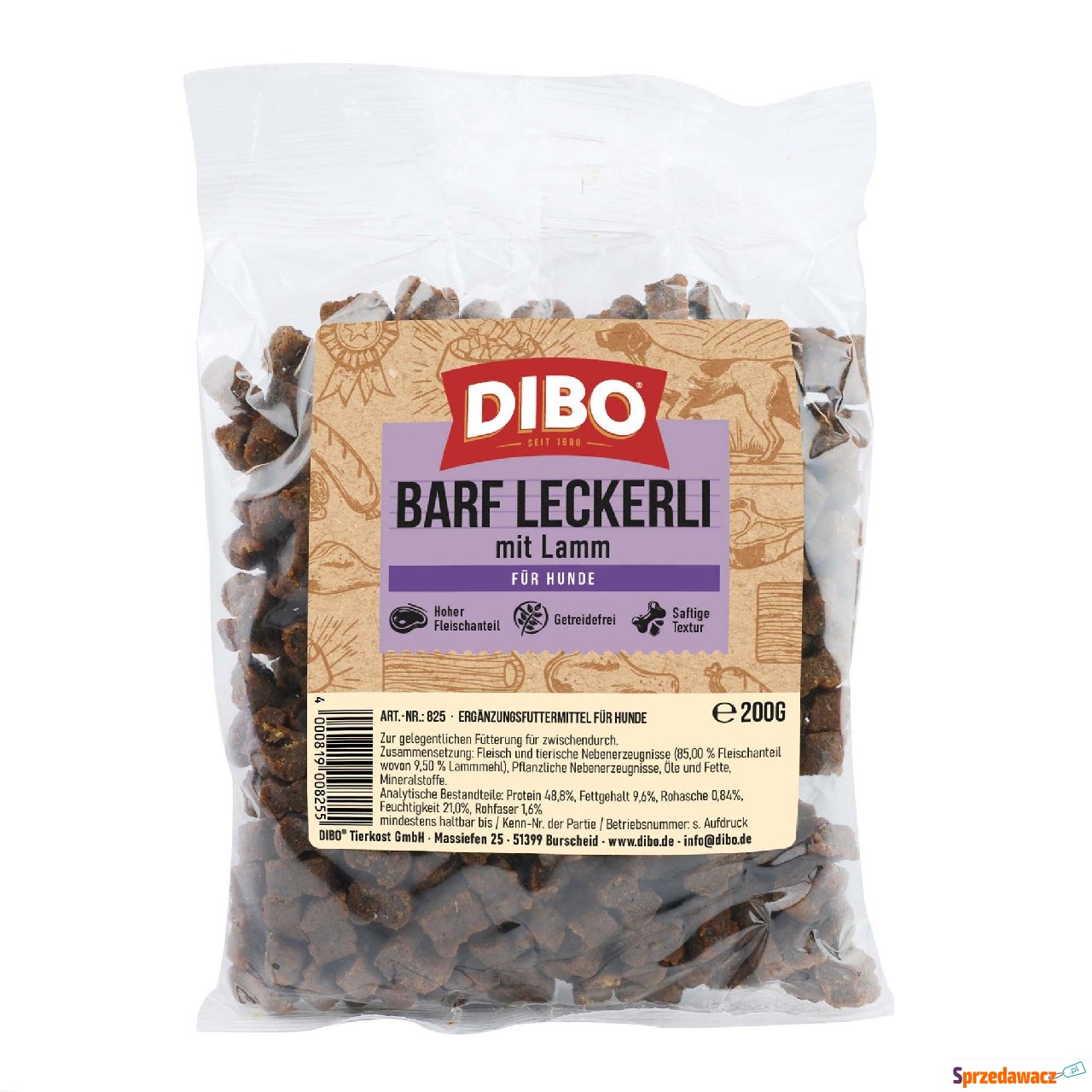DIBO BARF, przysmaki z jagnięciną...