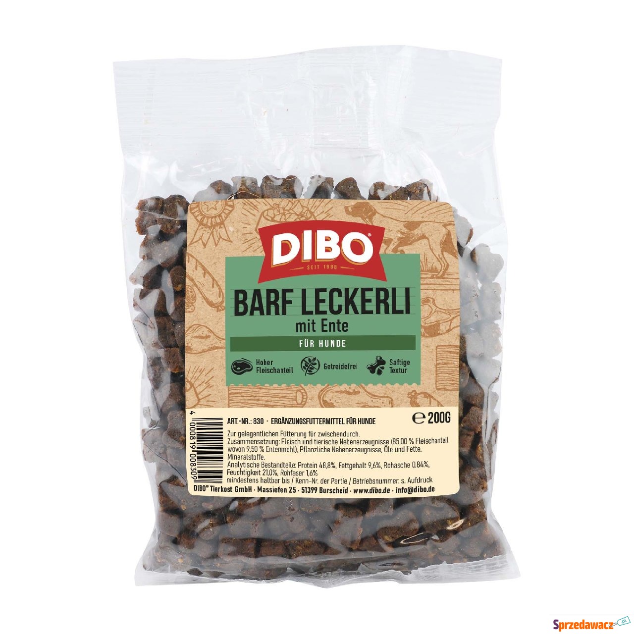 DIBO BARF, przysmaki z kaczką -...