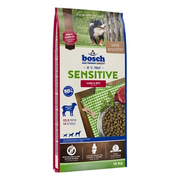 bosch Sensitive, jagnięcina i ryż - 2 x 15 kg