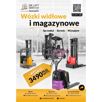 Wózek widłowy czołowy - nowy - Wózki warsztatowe - Bydgoszcz - zdjęcie 3