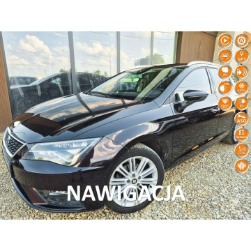 Seat Leon - LEON XCELLENCE 2.0 150KM skóra FULL LED navi SERWIS bezwypadkowy 2017