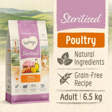 Feringa Adult Sterilised, drób - NOWOŚĆ: 13 kg (2 x 6,5 kg)