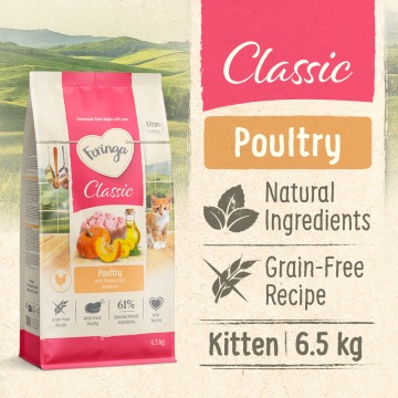Feringa Kitten Classic, drób - NOWOŚĆ: 13 kg (2 x 6,5 kg)