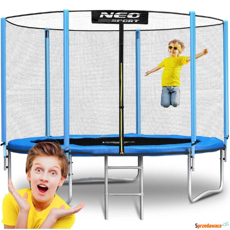 Trampolina ogrodowa, siatka zewnętrzna i drab... - Trampoliny ogrodowe - Wrocław