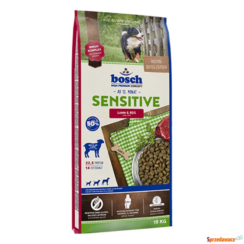 bosch Sensitive, jagnięcina i ryż - 2 x 15 kg - Karmy dla psów - Gorzów Wielkopolski